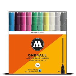 Molotow One4all 127HS -2mm- Basic Marker Set 3 - 10 pack