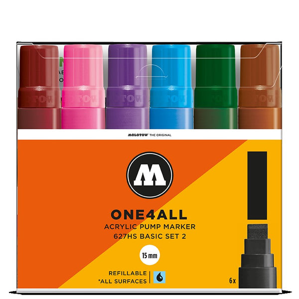 Molotow One4all 627HS - Basic Set 2 - 6 pack Molotow
