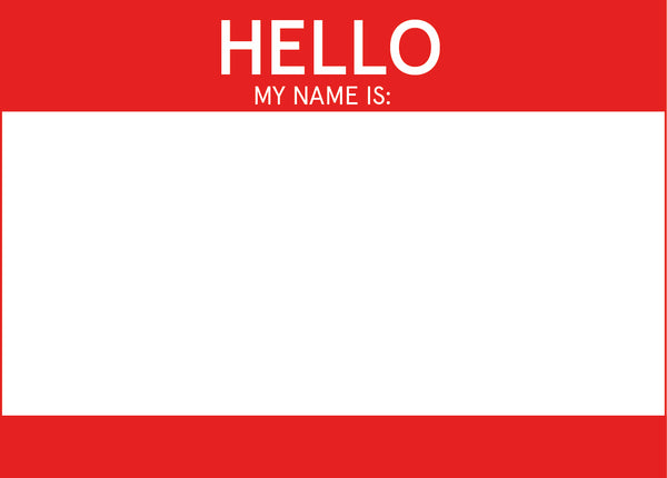 Hello my name is sticker set Henxs