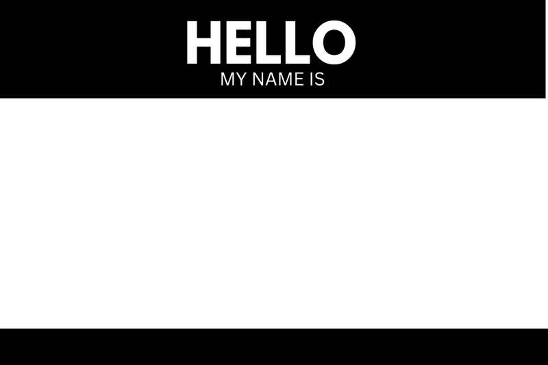 Hello my name is sticker set Henxs
