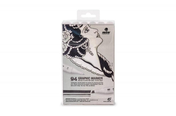 MTN 94 Graphic Marker Grey Shades Pack 12 MTN94