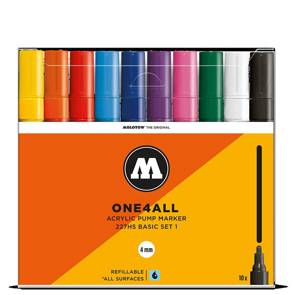 Molotow One4all 227HS - Basic Set 1 - 10 pack Molotow