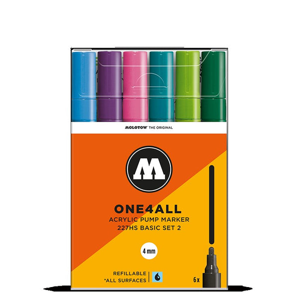 Molotow One4all 227HS - Basic Set 2 - 6 pack Molotow