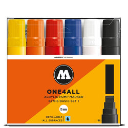 Molotow One4all 627HS -15mm- Basic Marker Set 1 - 6 pack