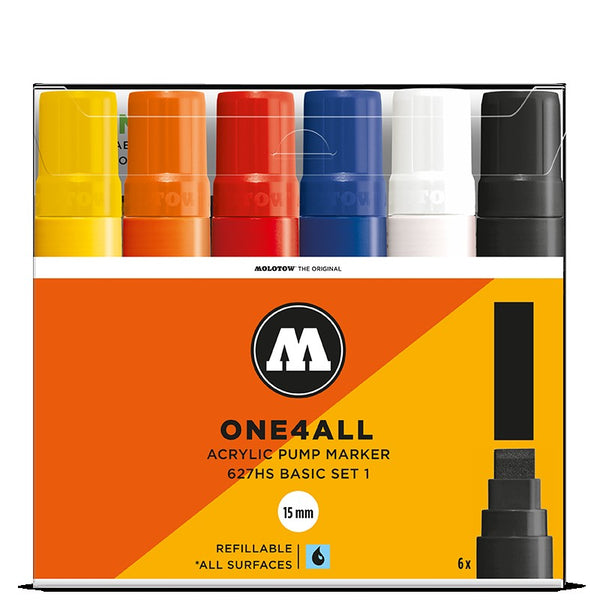 Molotow One4all 627HS - Basic Set 1 - 6 pack Molotow