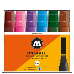 Molotow One4all 627HS -15mm- Basic Marker Set 2 - 6 pack