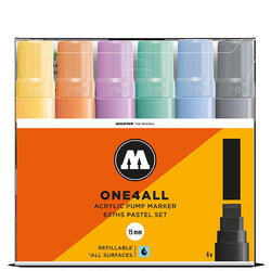 Molotow One4all 627HS -15mm- Pastel Marker Set - 6 pack
